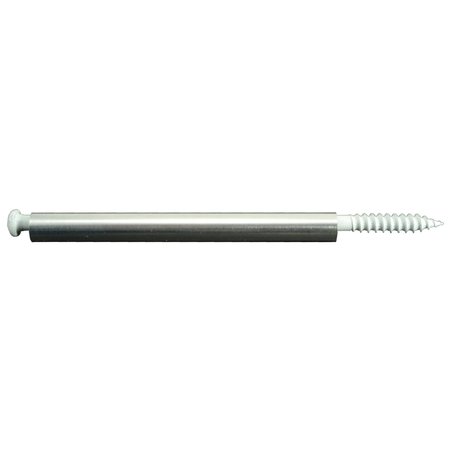 Midwest Fastener Sheet Metal Screw, 1/4" x 7 in, White Steel Torx Drive, 4 PK 34641